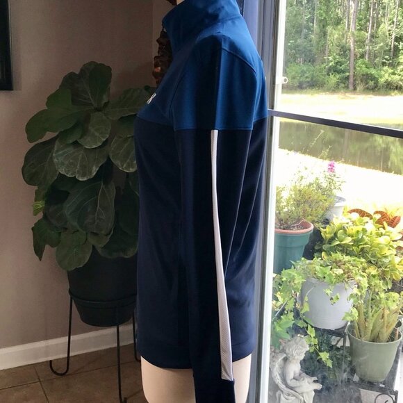 Under Armour Fitted Track Jacket Blue Monotone S - Picture 3 of 5